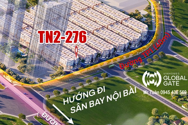 SHOPHOUSE GÓC THIÊN NGA 2-276  (Trục đường TP1)